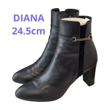 [ 새상품급 ] DIANA 라운드토 숏부츠 가죽 24.5cm
