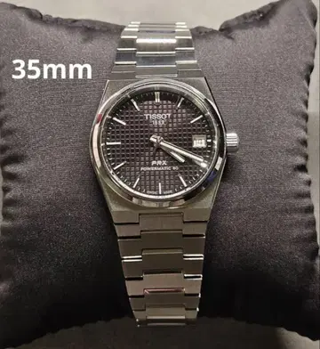 Tissot PRX 자동 와인딩 손목시계 블랙 35mm
