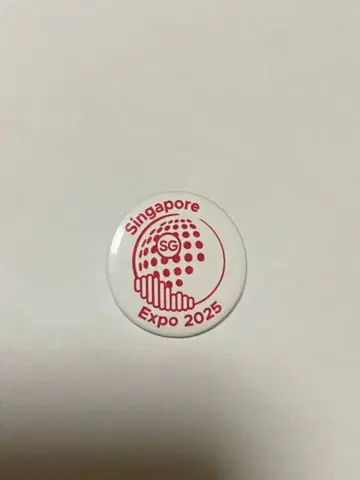 싱가포르 엑스포 2025 핀 배지