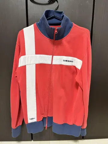 UMBRO 집업 트랙 자켓 빨간색 네이비