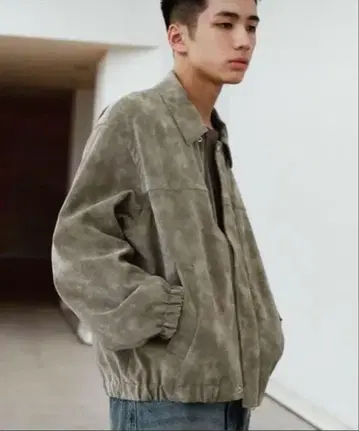 FAUX SUEDE ZIP BLOUSON M wym