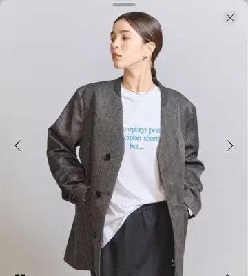 새상품급 뷰티&유스 유나이티드 애로우즈 클래식 노카라 자켓