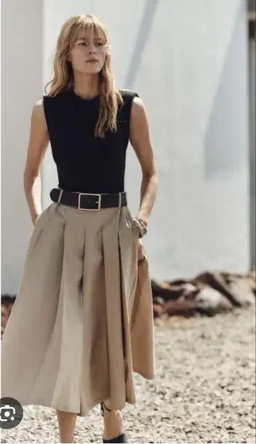 ZARA 대비 원피스 벨트 포함