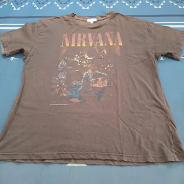NIRVANA 그래픽 T셔츠 S 사이즈 브라운