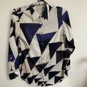 Paul Smith 기하학 패턴 긴팔 셔츠 M