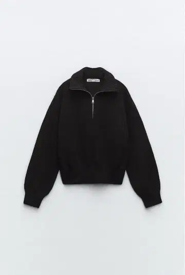 ZARA 지퍼 니트 스웨터