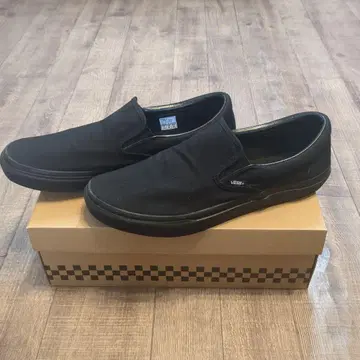 Vans 블랙 슬립온 레어 사이즈