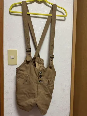 베이지 서스펜더 오버롤