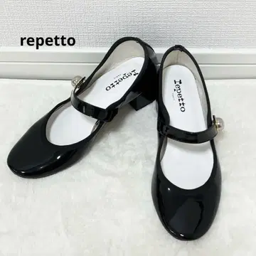 레페토 펌프스 파비엔느 에나멜 멜리 제인 블랙 미사용급