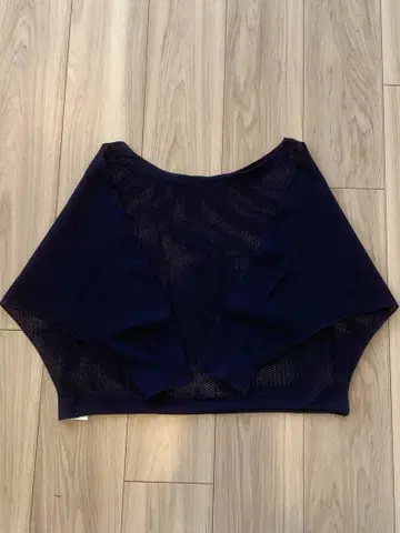 차코트 [노쏘잉 니트] 7부 소매 메쉬 니트