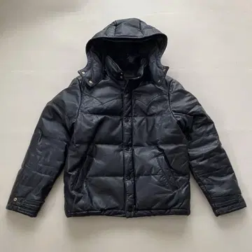 THE BACK DROP 백드롭 가죽 다운 자켓 구제 의류