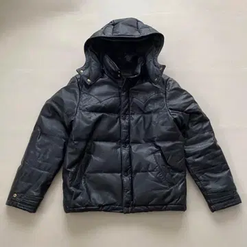 THE BACK DROP 백드롭 가죽 다운 자켓 구제 의류