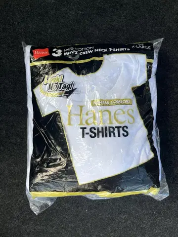 Hanes 크루넥 T셔츠 3개 세트 X-LARGE 골드팩