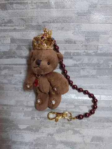 곰 봉제 인형 키링 테디베어