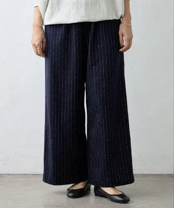 BEARDSLEY 카스레 스트라이프 허리 리브 팬츠 새상품급