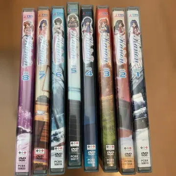 Kanon 2006년 초회판 DVD 전 8권 세트