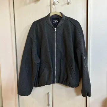 ZARA 봄버 자켓 블루종 그레이 M 사이즈
