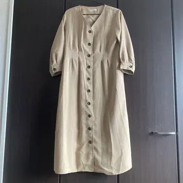 미사용 새상품 L 롱 원피스 버튼 코트 느낌으로 겉옷으로도