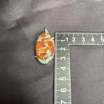 마노 타원형 펜던트 탑