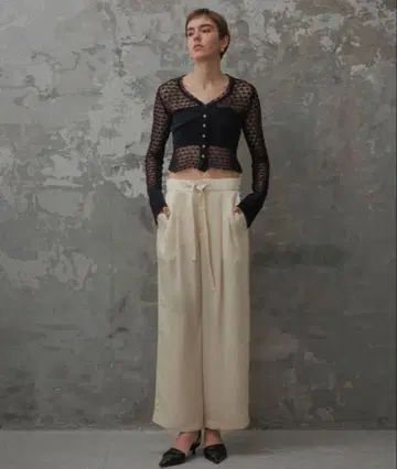 EMOELLE 시스루 니트 가디건