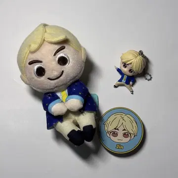 BTS 진 봉제 인형 키링 스마트폰 그립 세트