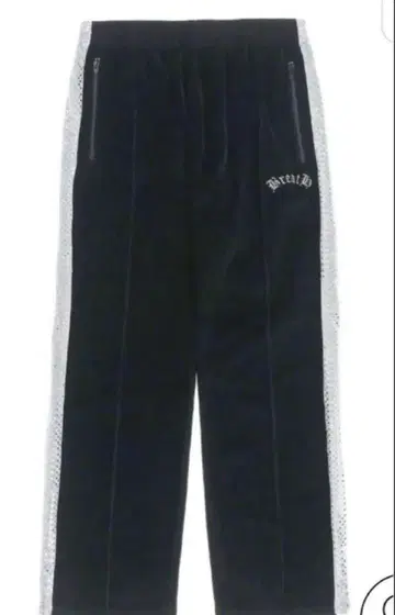 BREATH SPANGLE VELOUR PANTS / BLK BADHOP