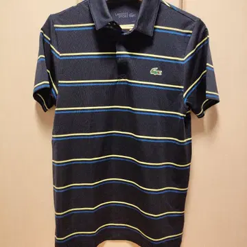 LACOSTE 라코스테 피케 셔츠 네이비 스트라이프 US-XS