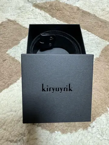 kiruyurik 키류키류 블랙 소가죽 벨트