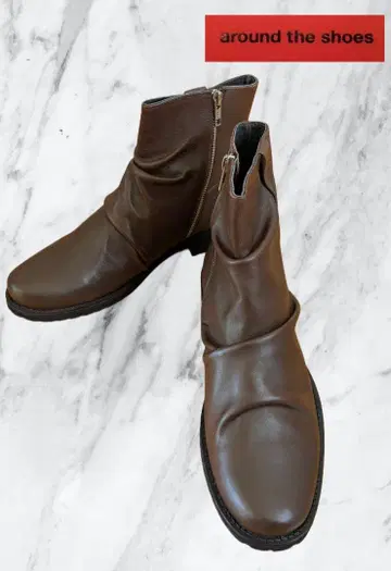 [ 새상품급 ] around the shoes 힐 부츠 41