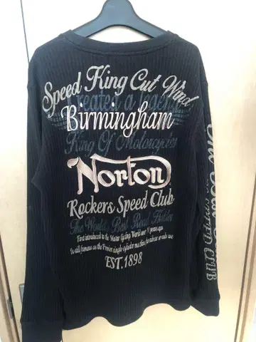 Norton 긴팔 T셔츠 자수 XL 사이즈