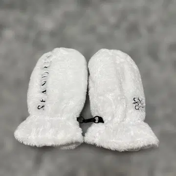화이트 미튼 여성용 장갑