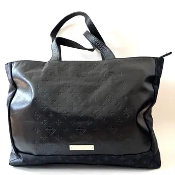 [ 러셋 ] 러셋 토트백 네이비 x 블랙 천연 가죽 모노그램