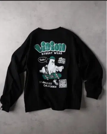 VISION STREET WEAR 백고스트 롱T셔츠 라이트온