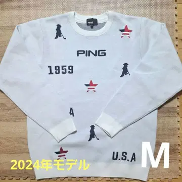 PING 핑 스웨터 화이트 M 사이즈 2024년 모델