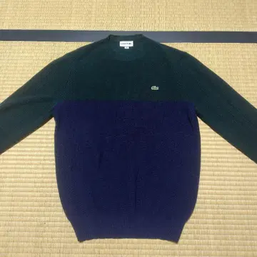 [새상품급] Lacoste 바이컬러 니트 스웨터 FR 4
