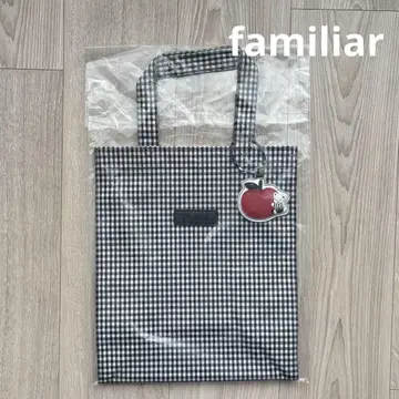 [ 미사용 새상품 ] familiar 파밀리아 깅엄 체크 백