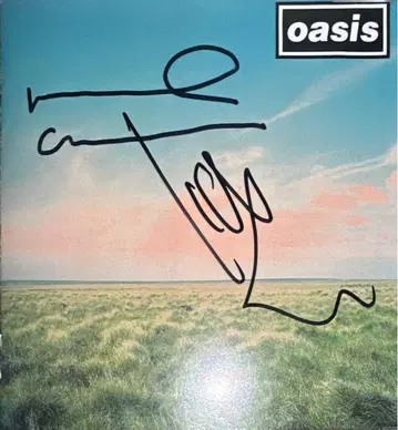 오아시스 Oasis 친필 사인 CD