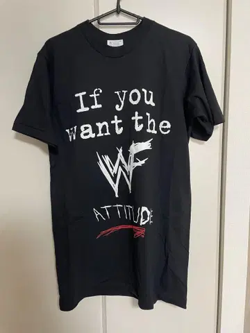WWF 프린트 메시지 T셔츠 블랙