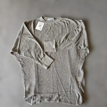새상품 LASUD MILITARY KC10 그레이 메쉬 니트