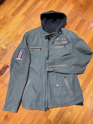 HARLEY-DAVIDSON 후드 부착 자켓 베스트 세트