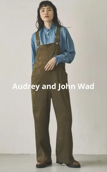 Audrey and John Wad 페이크 스웨이드 오버롤