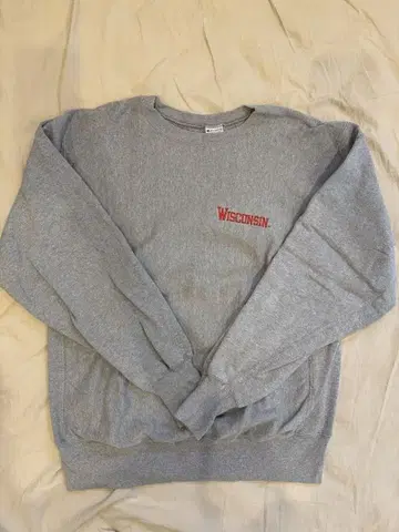 90S 리버스 위브 WISCONSIN 자수 택