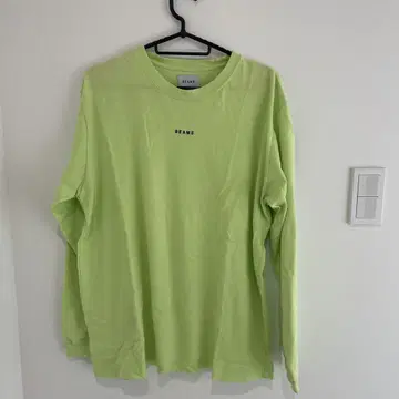 BEAMS 긴팔 티셔츠 M 라임 그린