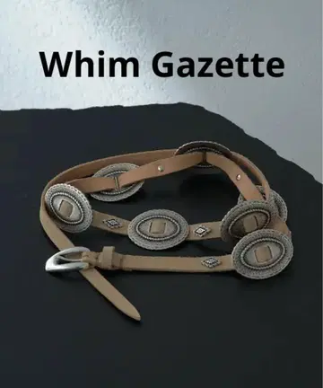 Whim Gazette [Puntovita] 베이지 콘초 벨트