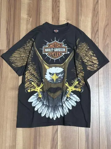 Harley-Davidson 이글 T셔츠 싱글 스티치