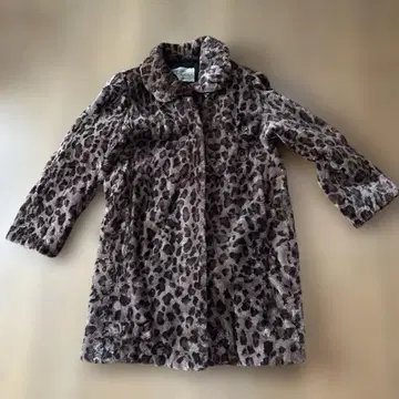 레오파드 무늬 코트