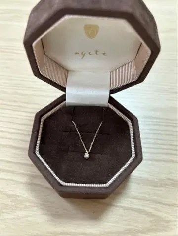 agete K10 다이아몬드 목걸이 ( 0.05ct )
