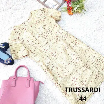 새상품급 TRUSSARDI 원피스 (L 상당) 베이지/올 패턴/