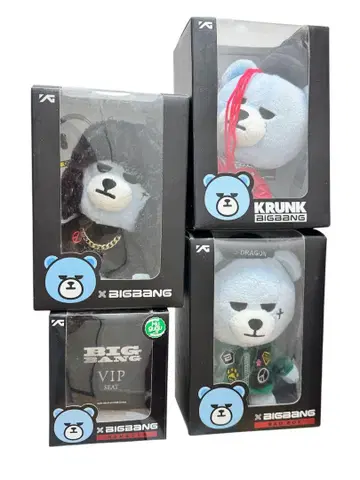 BIGBANG KRUNK G-DRAGON 봉제 인형 4개 세트