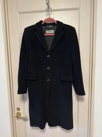 SPORTMAX 블랙 체스터 코트